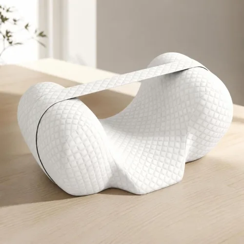 Vista 4 de Postoperative Care Pillow Ergonomic Cervical Pillow Memory Foam Neck Support Cushion with Contoured Center and Raised, Blue and White Patchwork