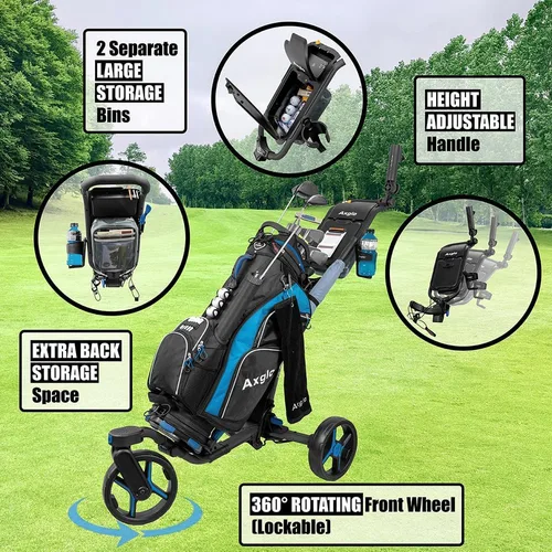 Vista 3 de V3 - Carrito de golf - Carrito de golf - 3 ruedas - Rueda delantera giratoria - Freno de mano - Ligero