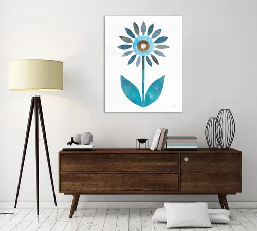 Vista 6 de Jaxson Rea "Retro Blooms III Gallery Wrapped Canvas by Melissa Averinos, 12" x 15