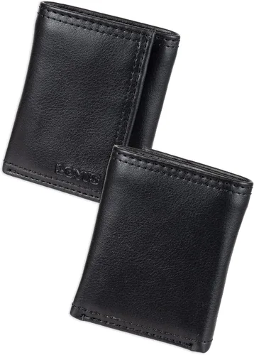 Vista 2 de Levis Mens Trifold Wallet-Sleek and Slim Includes Id Window and Credit Card Holder