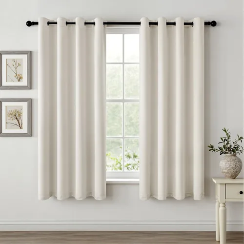 Vista 107 de MIULEE Cortinas opacas para dormitorio o sala de estar, juego de 2 paneles de cortina para ventana con aislamiento térmico y bloqueo de luz
