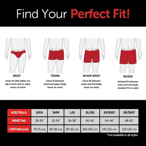 Vista 5 de Hanes Originals Mens Boxer Briefs & Trunks, Stretch Cotton Moisture-Wicking Underwear, Modern Fit Low Rise, Multipacks