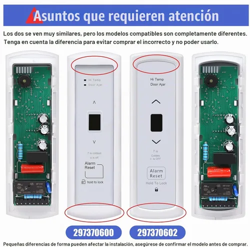 Vista 3 de 297370600 Congelador Control de Usuario/Tablero de Pantalla Asamblea