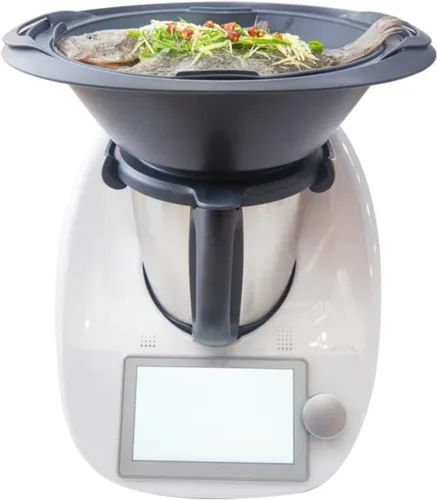 Vista 5 de Generic Bandeja de vapor de silicona para hornear, rectangular, gris, 11.4 x 8.3 pulgadas, compatible con Thermomix TM31/TM5/TM6