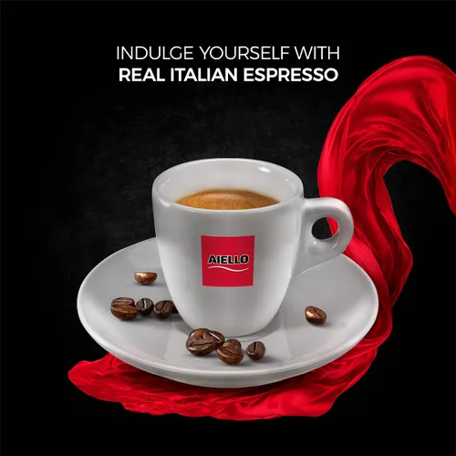 Vista 3 de Aiello Caffe - Granos de café expreso italiano, bolsa de 2.2 libras, café de grano entero mediano recién tostado y mezclado en el sur de Italia