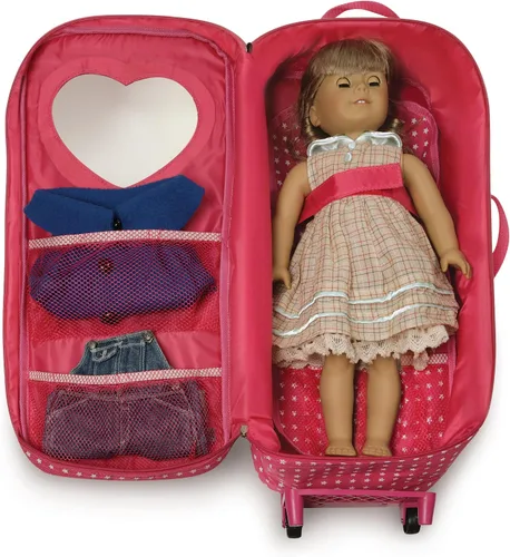 Vista 10 de Caja de transporte de muñecas con cama mecedora y ropa de cama, de Badger Basket, Star