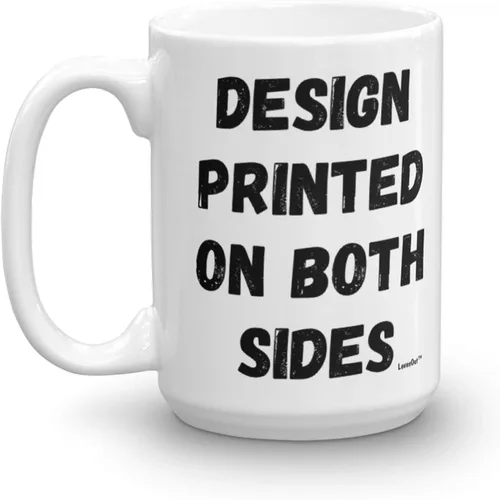 Vista 3 de Taza de café blanca con texto en inglés "I Love Coffee And Shih Tzu", color gris crema, regalos divertidos para perro, mamá, regalos de Navidad