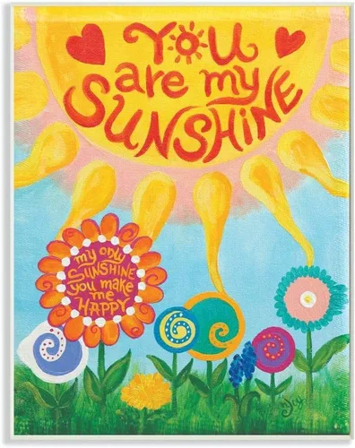 Vista 8 de Stupell Industries Placa de pared You are My Sunshine, 13 x 19 pulgadas, diseño por artista nJoyArt