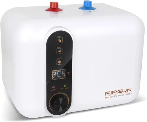 Vista 8 de Tanque pequeño de 110V/115v/120V 1400-1500W para debajo del fregadero, calentador de agua de 2.5 galones con almacenamiento en caliente, mini