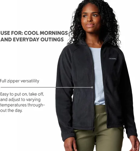 Vista 5 de Columbia - Chaqueta Benton Springs de cremallera completa para mujer Negro