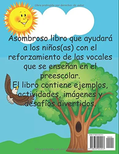 Vista 2 de EL MUNDO DE LAS VOCALES TAMAÑO 8,5 x 11 PULGADAS, APRENDIZAJE DIVERTIDO. APRENDIENDO A ESCRIBIR E IDENTIFICAR LAS VOCALES (Spanish Edition)
