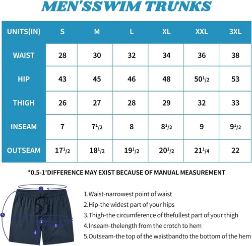 Vista 5 de Flytop Traje de baño para hombre de secado rápido con bolsillos con cremallera
