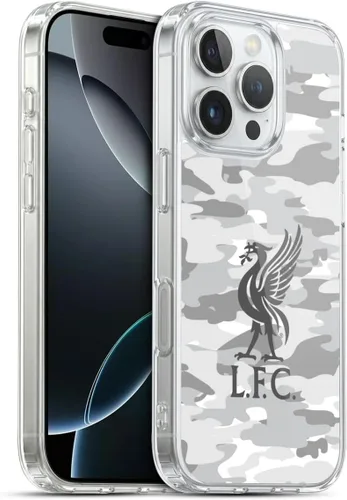 Vista 99 de Head Case Designs Funda de gel con licencia oficial del Liverpool Football Club Away Colourways Crest Camou [protección de grado militar] compatible