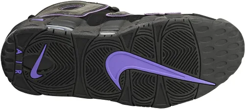 Vista 7 de Nike Air More Uptempo tenis de piel blancasnegras para hombre