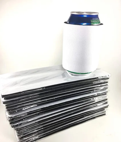 Vista 5 de Blanco Slap Can Cooler Blanks-Sublimation 3-5-10-20-50-100 paquetes de neopreno a granel (1)