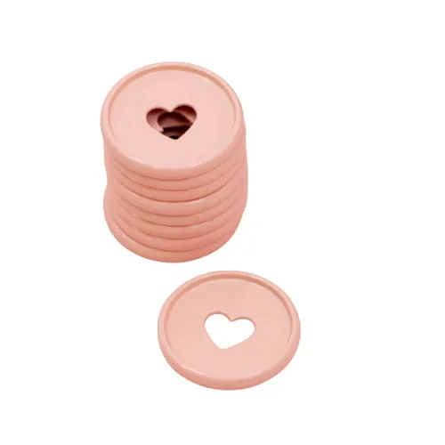 Vista 12 de Craftelier - Anillos de Disco M Metálicos con Corte de Troquel en Forma de Corazón para Encuadernación de Scrapbooking para Planners, Agendas