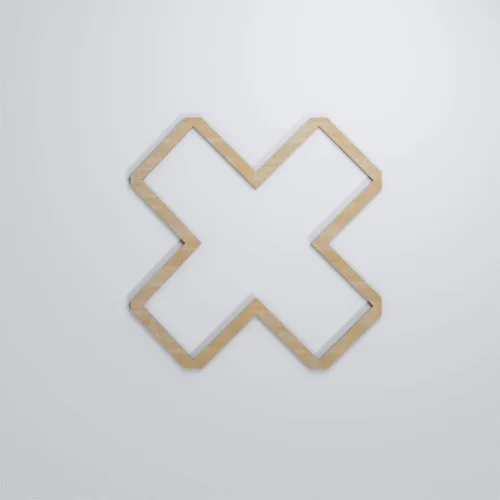 Vista 150 de 7 3/8"W X 7 3/8"H Extra Pequeño Fowler Decorativo Fretwork Madera Paneles De Pared, Aliso