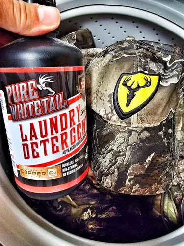 Vista 2 de Pure Whitetail Detergente eliminador de olores para ropa de caza, fórmula de control de olor para ropa de caza de ciervos, apto para lavadora,