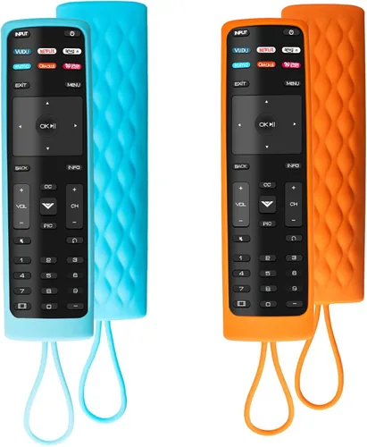 Vista 9 de Paquete de 2 fundas para control remoto Vizio, compatible con Vizio Remote Case XRT136 / XRT140 Series Universal Smart TV Control Funda de silicona