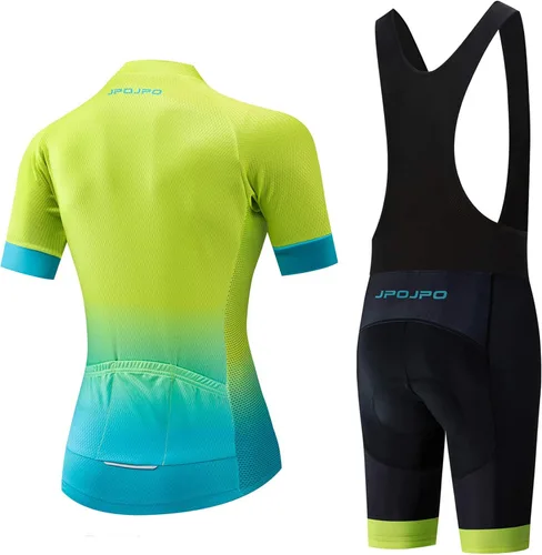 Vista 2 de Maillot de ciclismo para mujer, camiseta de manga corta para bicicleta de montaña