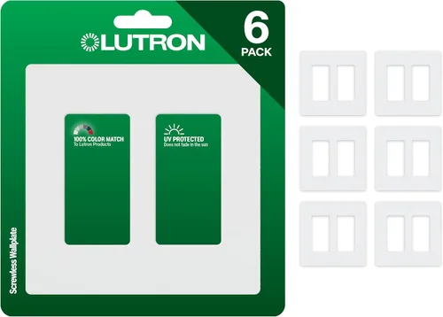 Vista 14 de Lutron Claro - Placa de cubierta para interruptor de luz, placa de pared de 2 posiciones, para interruptores de luz decorativos, cubierta