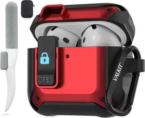 Vista 57 de for Airpods Pro 2 Case Cover with Magnetic Lock Lid, Black