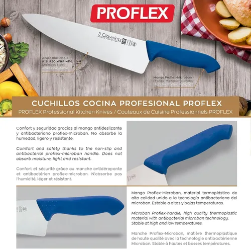 Vista 9 de 3 Claveles Cuchillo Desshuesar Proflex Amarillo 5.1 in - 5 Pulgadas FH 3C