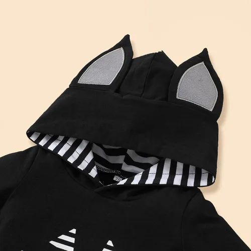 Vista 4 de Halloween Costumes for Kids Cosplay Outfits Bat Hoodie Baby Boy Girl Romper Playsuit Jumpsuits