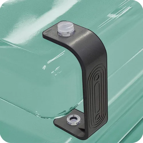 Vista 8 de Acrimet Bandeja de cartas tradicional de 4 niveles de carga frontal de plástico para escritorio (color verde transparente)