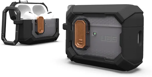 Vista 10 de UAG Scout - Funda para AirPods Pro 3 Gen 2025, con mosquetón, color negro Protección resistente, prueba de caídas de grado militar, cierre seguro