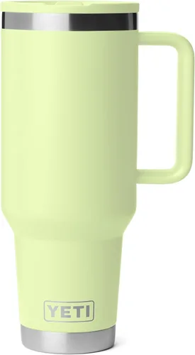 Vista 11 de YETI Rambler - Taza de viaje de 40 onzas con tapa abatible y pajilla, acero inoxidable, aislada al vacío, a prueba de fugas, apta para portavasos