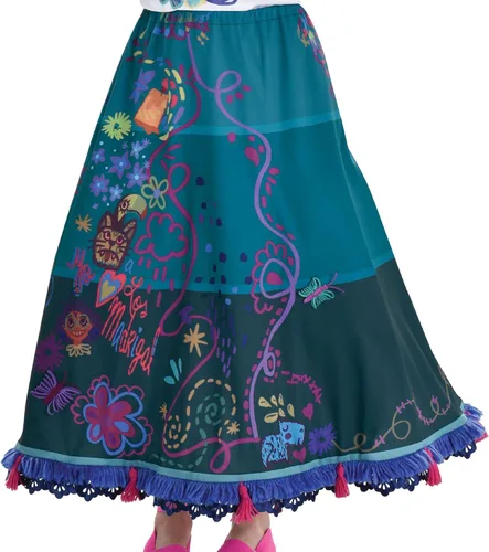 Vista 3 de Party City Disfraz de Halloween de Encanto Mirabel para niñas Multicolor S 4-6