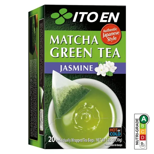 Vista 2 de Bolsa de té verde Matcha Itoen, jengibre, 1.06 oz