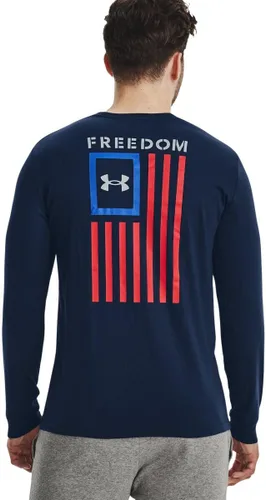 Vista 4 de Under Armour Camiseta de manga larga con bandera de la libertad para hombre