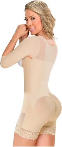 Vista 2 de MYD Fajas Colombianas Reductoras Postparto Faja Corta con Brazos Ref 0164 - Afeitadora corporal