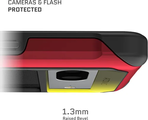 Vista 3 de Ghostek Atomic - Funda delgada transparente, parachoques de aluminio, protección resistente a prueba de golpes para Google Pixel 7 (6.3 pulgadas)