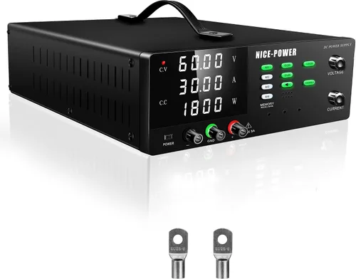Vista 12 de NICE-POWER Fuente de alimentación de CC variable, 15V 30A 450W de conmutación de alta potencia Fuente de alimentación de banco regulada de CC