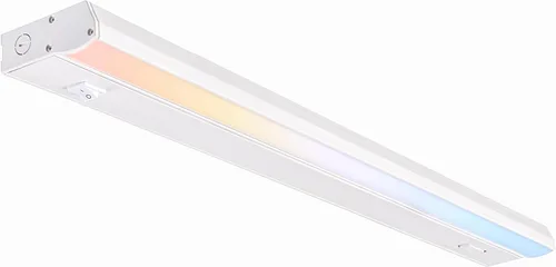 Vista 8 de PARMIDA - Iluminación LED para debajo del gabinete, instalación cableada, 10 pulgadas, 6.5 W, 5CCT seleccionable por color, 2700 K/3000 K/4000