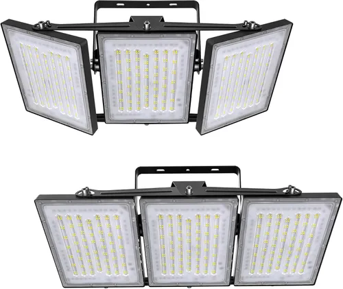 Vista 26 de STASUN - Luz de inundación LED para exteriores, 150 W, 15000 lúmenes, 6000 K, luz blanca IP66, impermeable, luz de estacionamiento comercial, 3