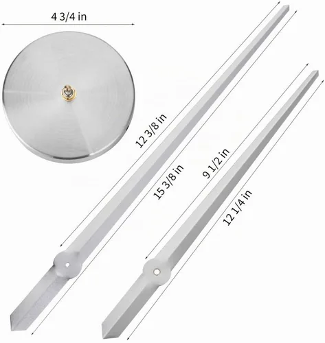 Vista 4 de AILILIFE Reloj de pared 3D DIY con adhesivo para decoración de espejo, sin marco, kit de reloj de pared grande para el hogar, sala de estar Plateado