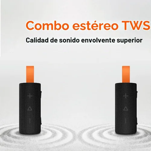 Vista 9 de Xiaomi Altavoz Bluetooth portátil, estéreo inalámbrico verdadero, Bluetooth 5.4, IP70 impermeable, reproducción de larga duración (5, vatios)