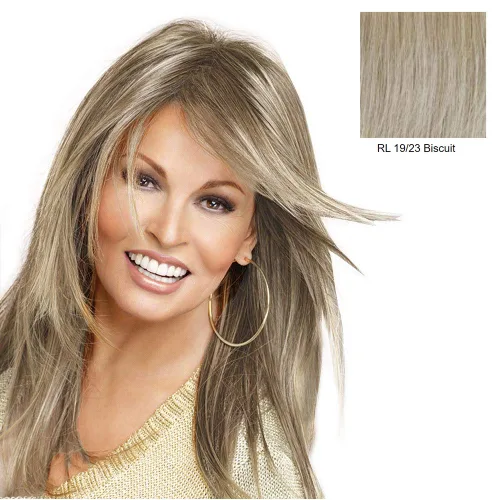 Vista 2 de Hairdo Raquel Welch Always - Peluca larga en capas cómodas, galleta