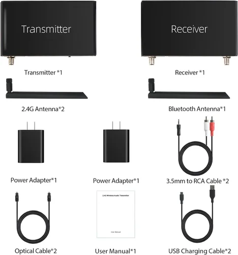 Vista 7 de Receptor transmisor de audio óptico óptico de 0.1 in (RCA) ARC