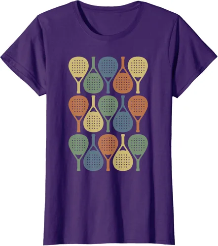 Vista 13 de Vintage Retro Padel Camiseta de Padel Sports Lover