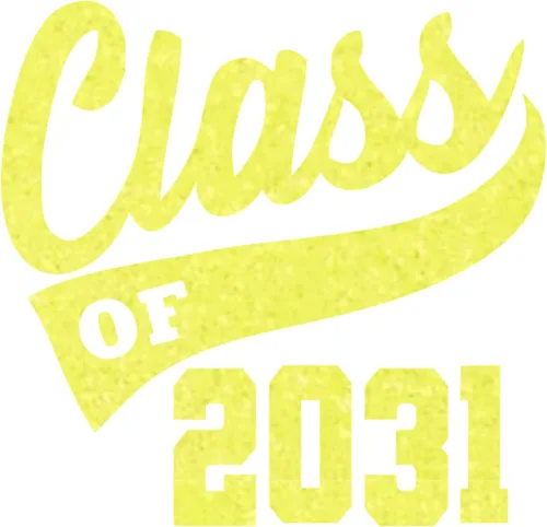 Vista 22 de Senior 2031 Iron On Transfer HTV Patch, Black