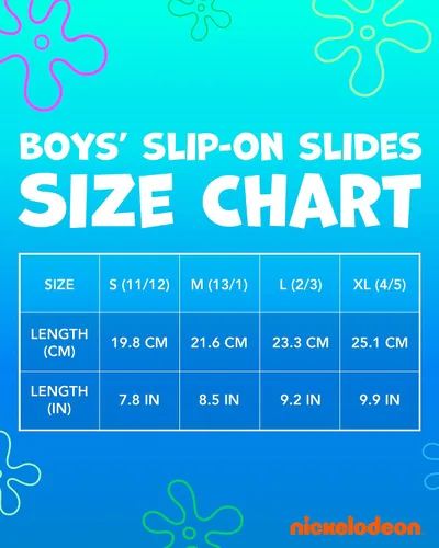 Vista 5 de Nickelodeon Sandalias para niños - Bob Esponja y Patricio BeachPool Soccer Slides (11-5)