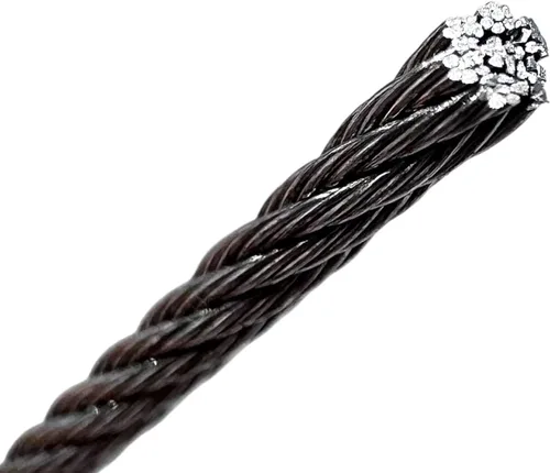 Vista 4 de End Game 5' Braided Stainless 480lb Leader with Mustad 39960 Circle Hook