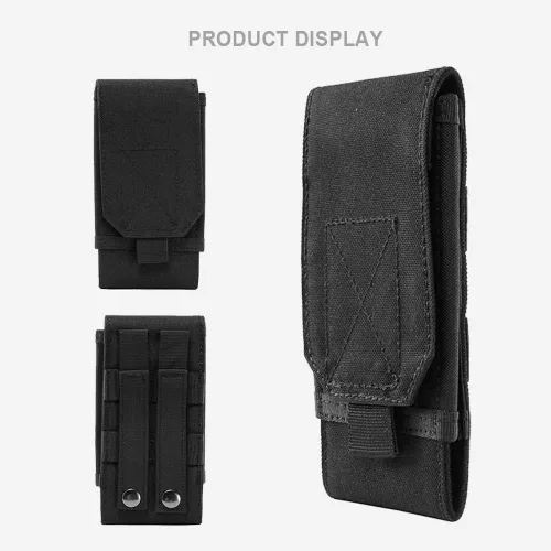 Vista 11 de Funda táctica Molle para teléfono, funda para cinturón compatible con iPhone 14 Plus/14 Pro Max/14 Pro/13 Pro Max/13 Pro/13/12 Pro Max/11 Pro Max/Xs