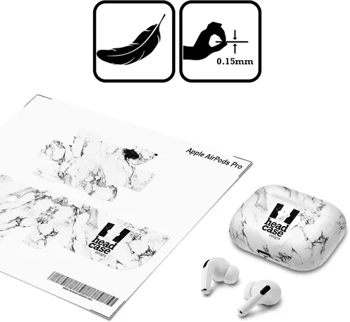 Vista 6 de Head Case Designs Calcomanía de vinilo con licencia oficial de Batman DC Comics Hush Logos compatible con Apple AirPods Pro