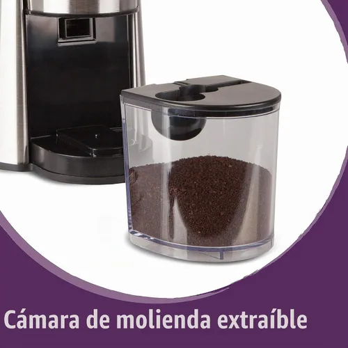 Vista 4 de Mr. Coffee Molinillo de piñones automático, Negro